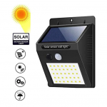 SOLAR SECURITY LED NIGHT LIGHT FOR HOME OUTDOOR/GARDEN WALL (BLACK) (20-LED LIGHTS)